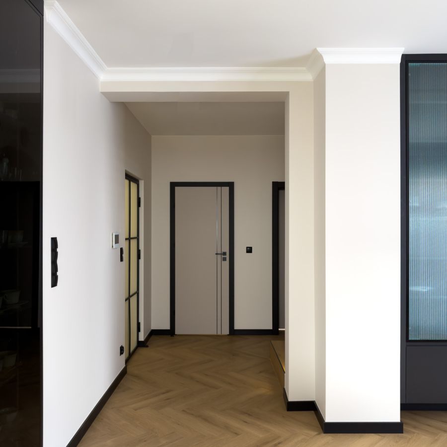 Geometria liniowa. Ciepło struktur i kolorów.